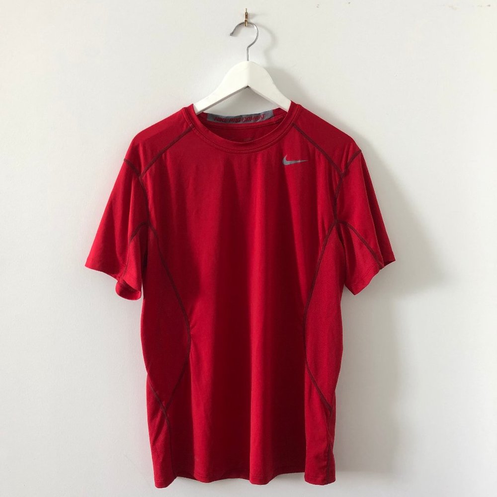 NIKE Pro Combat Fitted Dri-Fit Short-Sleeve Top